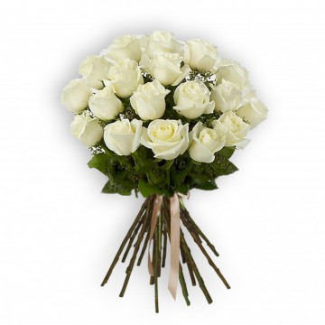 Poza Buchet de 17 trandafiri albi