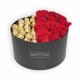 Cutie premium cu trandafiri rosii si Ferrero Rocher