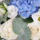 Cutie BLUE cu hortensii si lisianthus p1